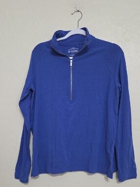 Coolibar Royal Blue Quarter-Zip Sun Shirt